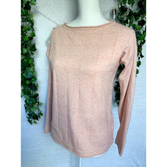 Hem and Thread Orange Long Sleeve Sweater Shirt Women's Size Small - Picture 3 of 10